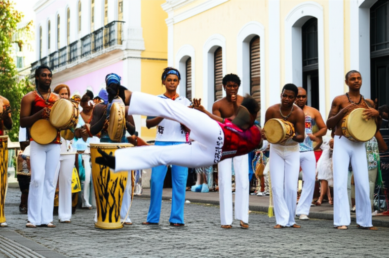 Capoeira: Arte e Resistência Apresentação de capoeira em Salvador, Bahia