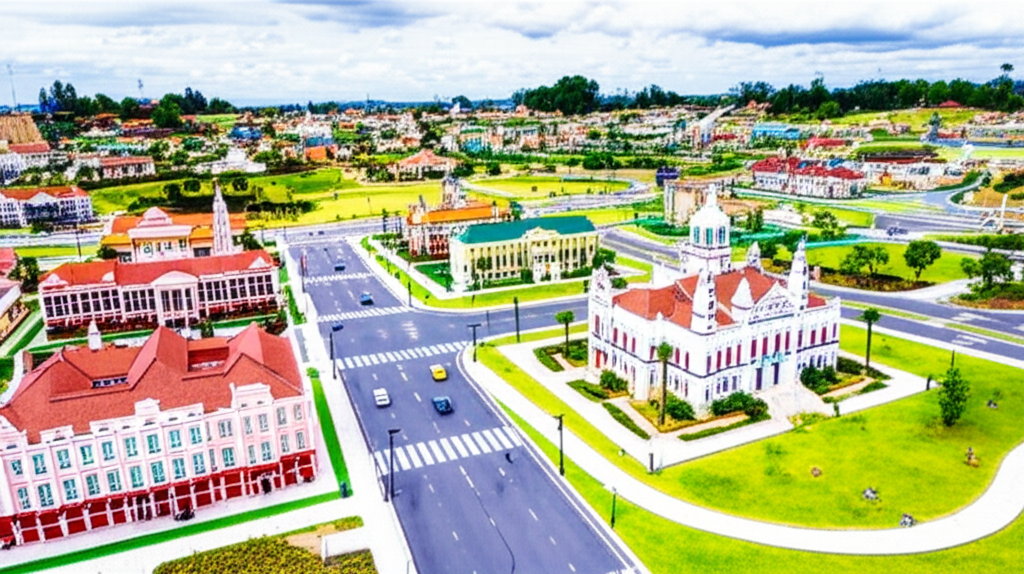 Parque com miniaturas de cidades brasileiras